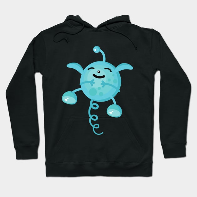 spooky monster face Hoodie by Leap Arts